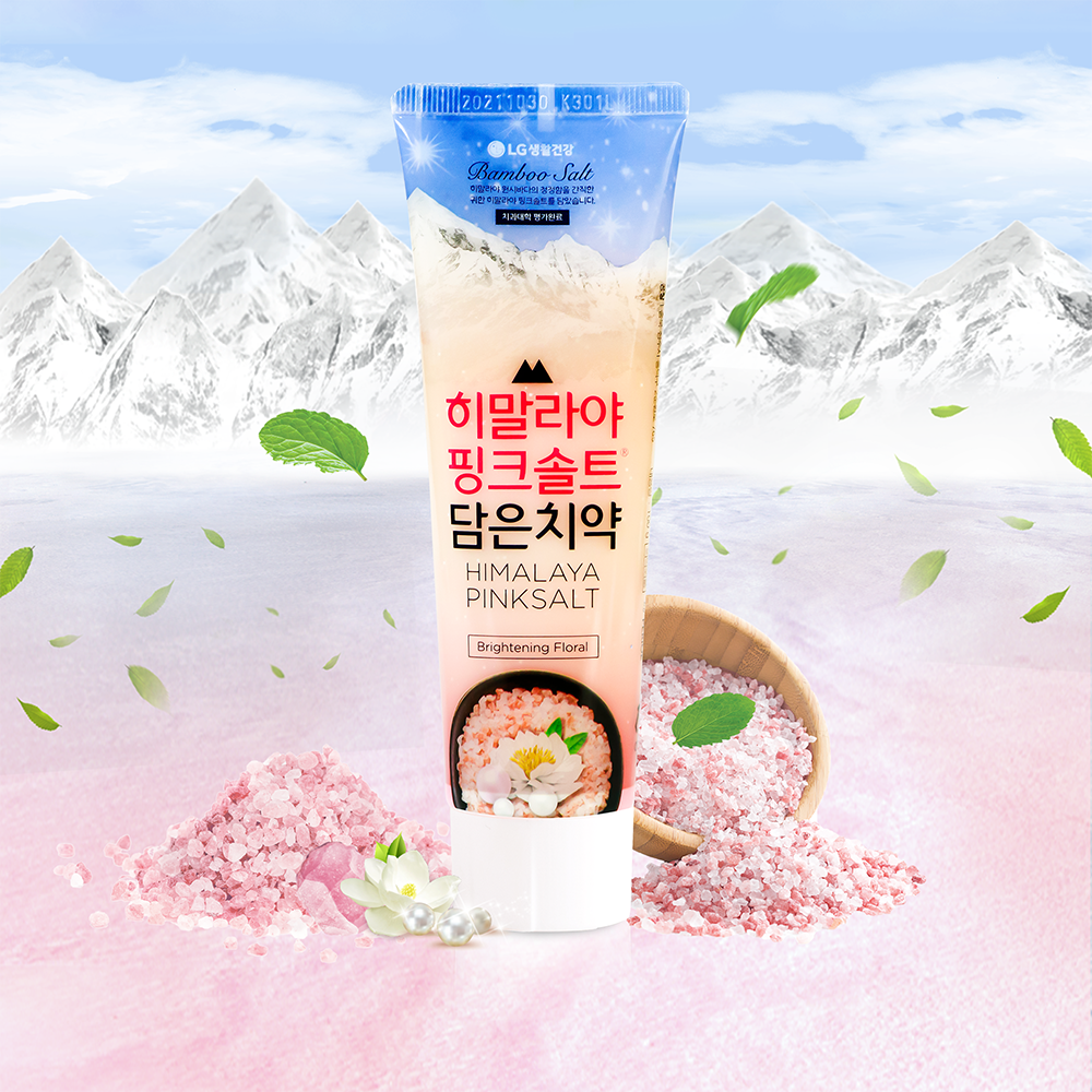 Kem đánh răng Bamboo Salt Himalaya Pink Salt Brightening Floral Mint 100g